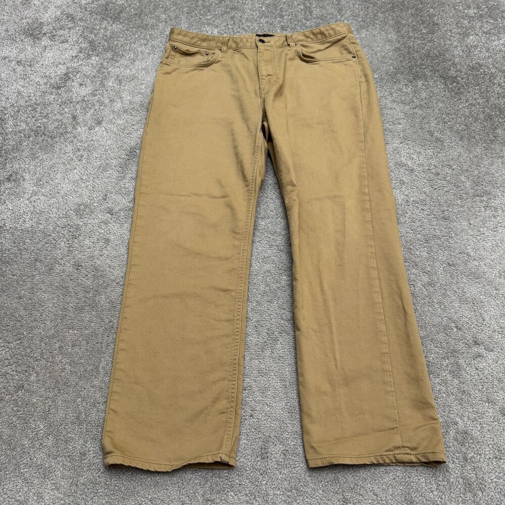 Quince Comfort Stretch Traveler 5-Pocket Chino Pants Mens 36x30 Khaki Casual